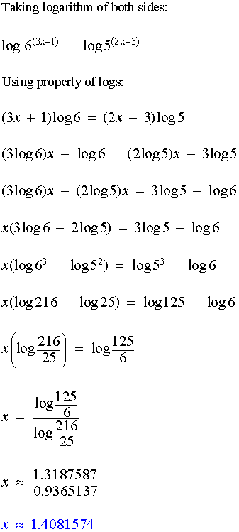 Solving Exponential Equations